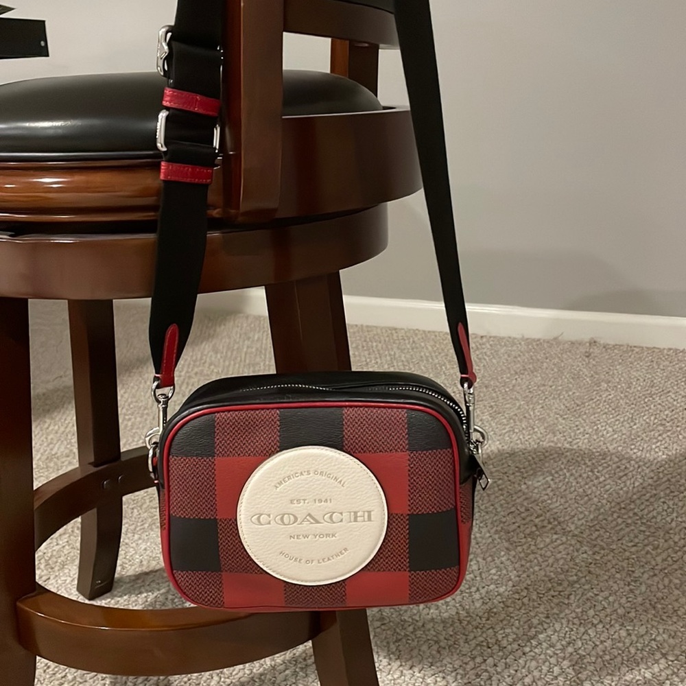 Coach-camera style purse